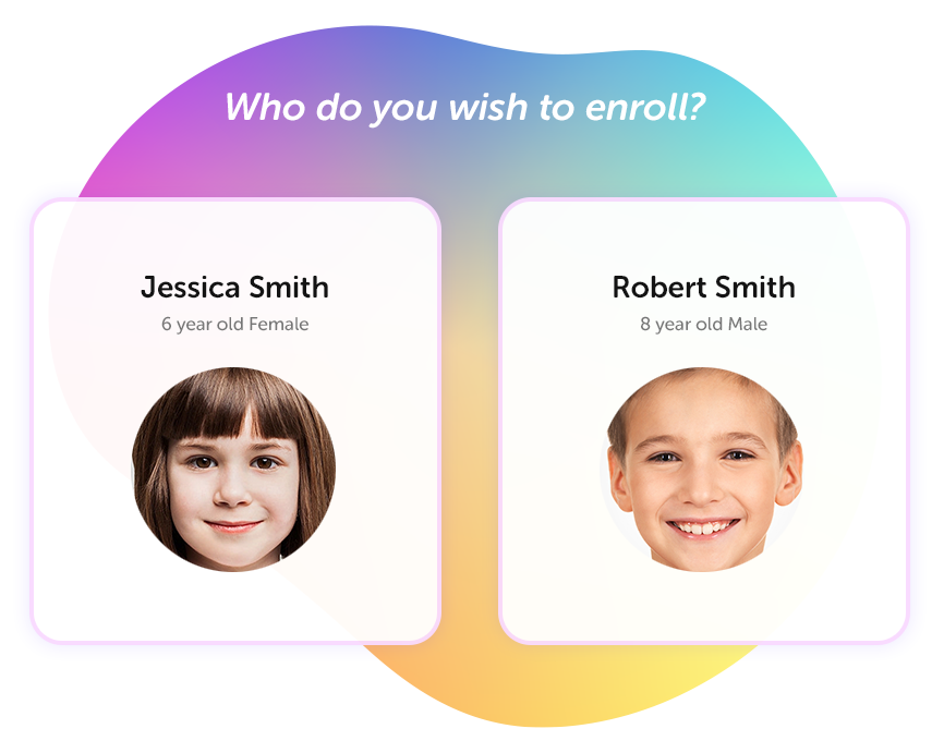 Choose your student to enroll